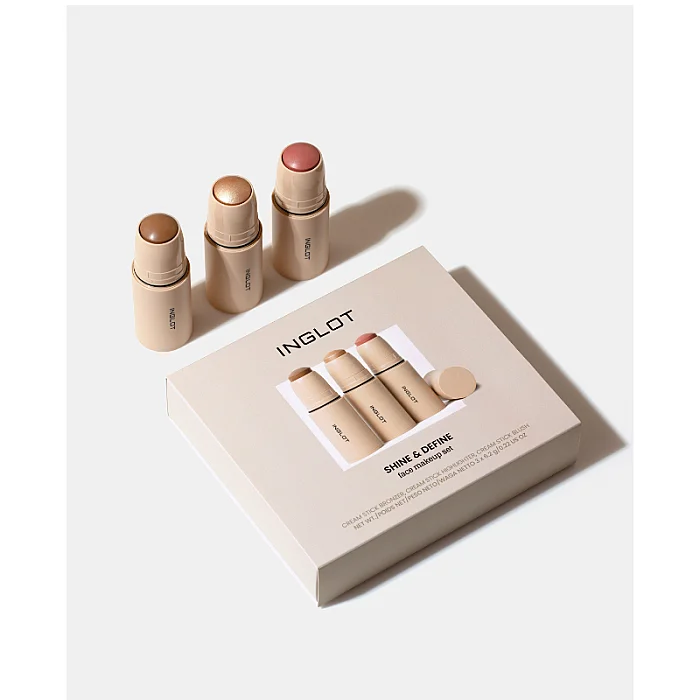 Set Shine & Define - Cream Stick Bronzer, Cream Stick Blush, Cream Stick Highlighter