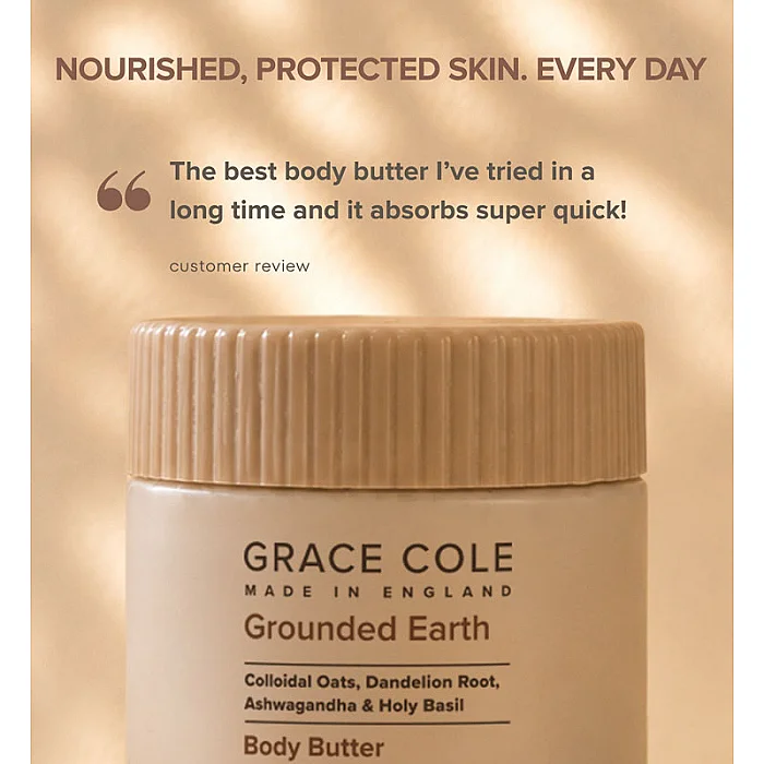Unt de corp cu Ovaz si Ashwagandha Grounded Earth Body Butter
