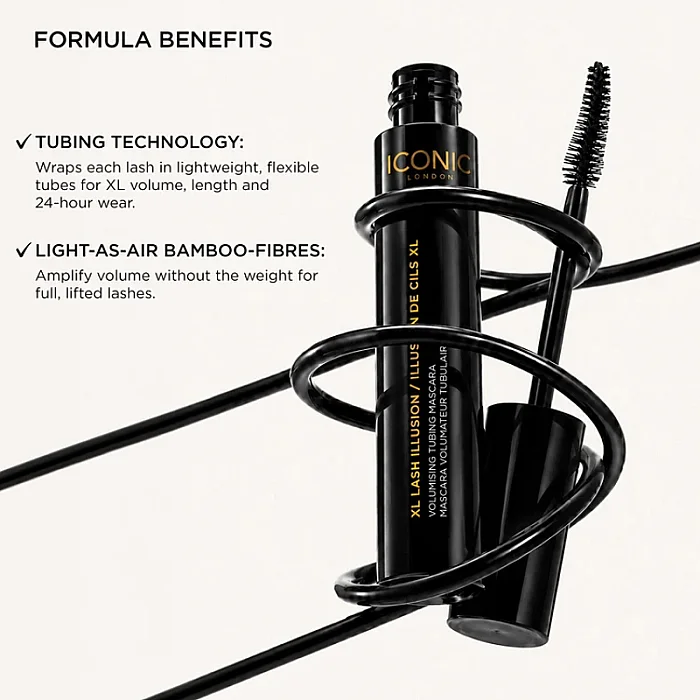 Mascara pentru volum si alungire XL Lash Illusion Volumising Tubing Mascara