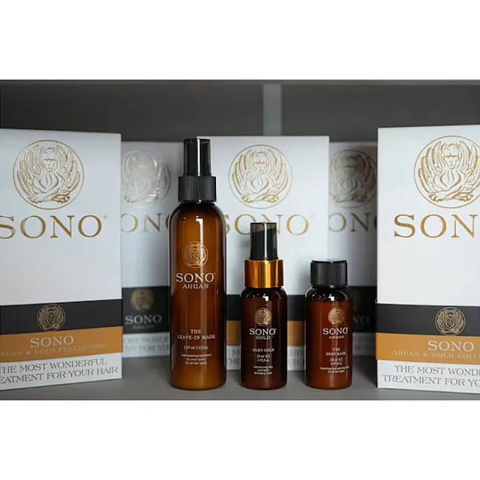 Set pentru hidratarea si repararea parului Trio Kit Argan & Gold Collection