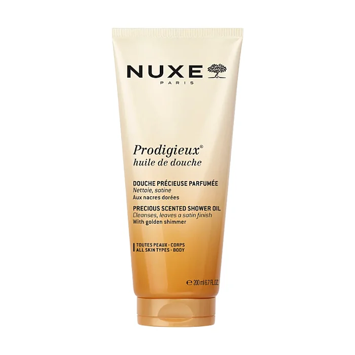 Ulei de dus cu particule stralucitoare aurii Huile de douche Prodigieux
