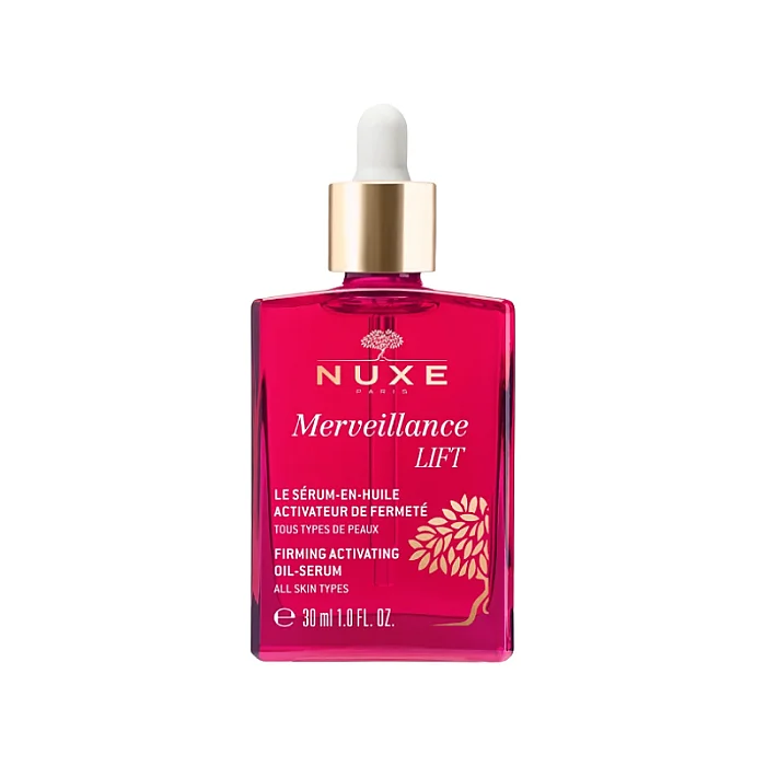 Ser facial anti-aging cu ulei de micro-alge pentru fermitate Merveillance Lift Oil-Serum