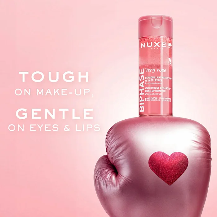 Demachiant bifazic waterproof pentru ochi si buze cu extract de trandafir Very rose