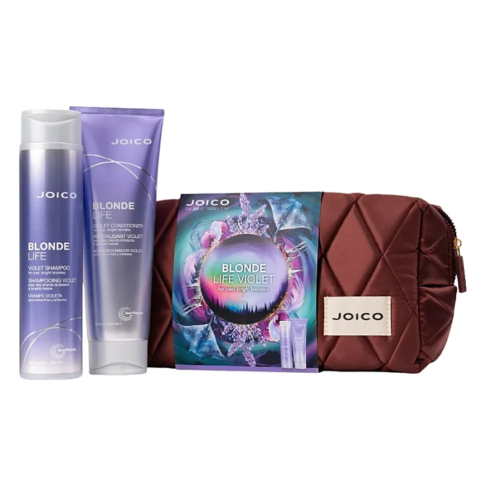 Set pentru intretinerea blondului rece Blonde Life Violet