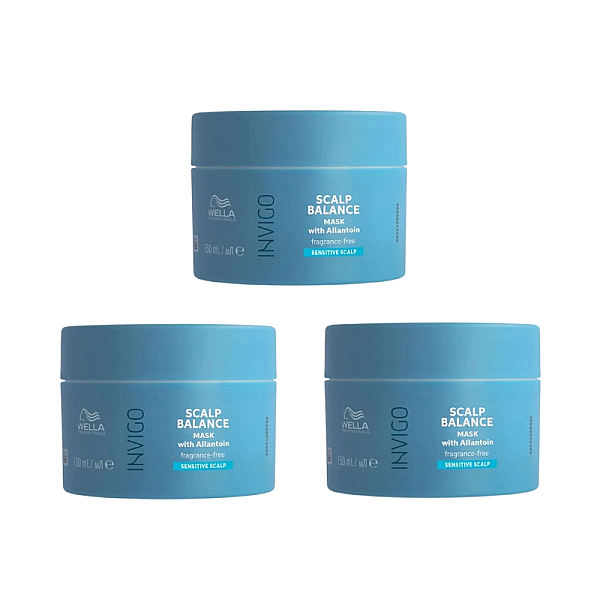 Pachet 3 x masca pentru scalp sensibil invigo senso calm mask 150ml